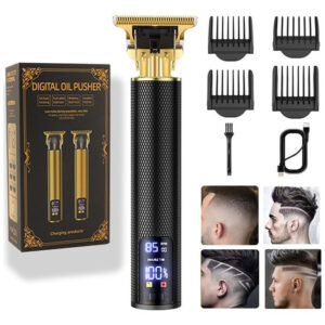 Cortadora De Pelo Para Hombre, Recortadora De Pelo Inalámb. Color Negro