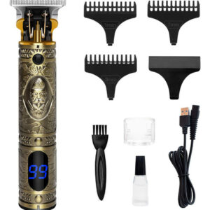 Qhou Recortadora De Pelo Mejorada Con Hoja En T Para Hombre. Color Bronce