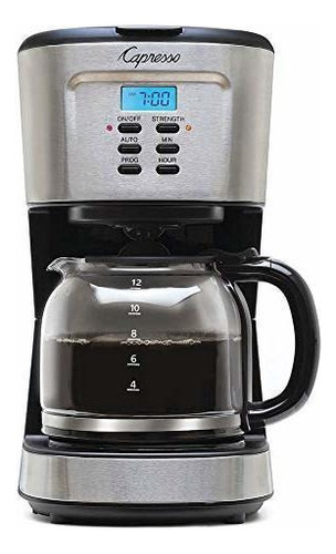 Cafetera Capresso Para 12 Tazas Con Jarra De Vidrio, Acero I