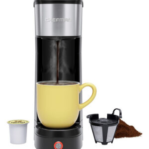 Chefman Cafetera De Una Sola Porción: Compatible Con K-cup. Color Negro