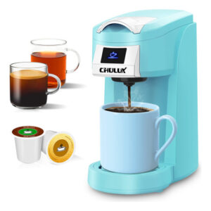 Chulux Cafetera De Una Sola Porción Mejorada Para K Cup, M. Color Cian