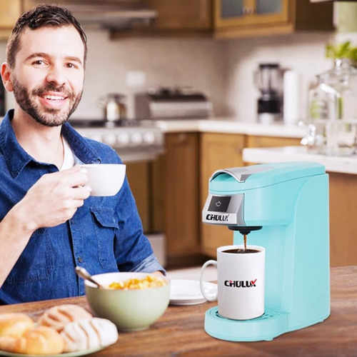 Chulux Cafetera De Una Sola Porción Mejorada Para K Cup, M. Color Cian - Imagen 5
