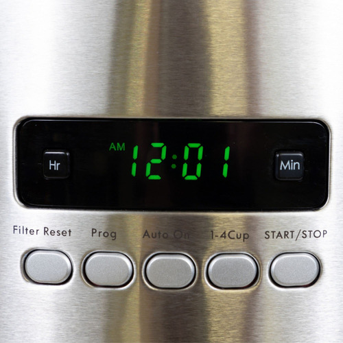 Kenmore Aroma Control - Cafetera Programable De 12 Tazas, M. Color Acero Inoxidable/rojo - Imagen 4