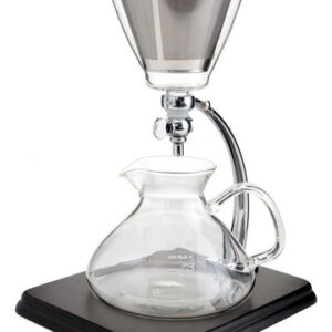 Yama Glass Silverton - Cafetera De Café Y Té De 16 Onzas,. Color Negro