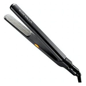 Plancha Para Cabello Sam Villa De Titanio Color Negro