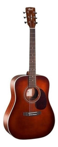 Guitarra Acústica Cort Earth70 Para Diestros Brown Open Pore