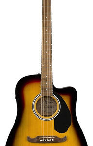 Guitarra Electroacústica Fender Alternative Fa-125ce Para Diestros Sunburst Nogal Brillante