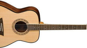 Guitarra Acústica Washburn Apprentice Af5k Para Diestros Natural Madera Técnica Brillante