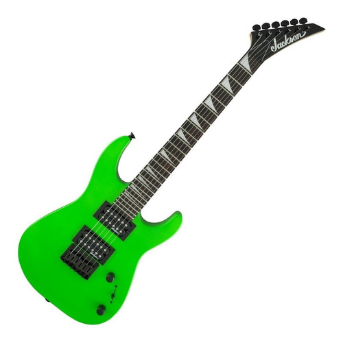 Guitarra Eléctrica Jackson Js Series Dinky Minion Js1x De Álamo Neon Green Brillante Con Diapasón De Amaranto - Imagen 3
