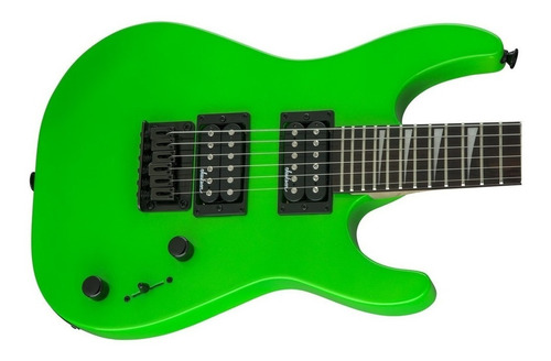 Guitarra Eléctrica Jackson Js Series Dinky Minion Js1x De Álamo Neon Green Brillante Con Diapasón De Amaranto - Imagen 4