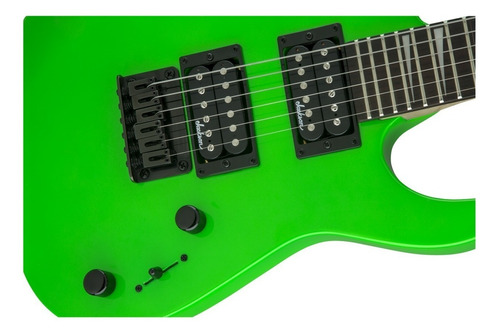 Guitarra Eléctrica Jackson Js Series Dinky Minion Js1x De Álamo Neon Green Brillante Con Diapasón De Amaranto - Imagen 5
