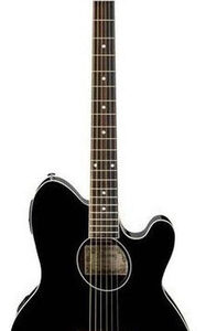 Guitarra Electroacústica Ibanez Talman Tcy10e Para Diestros Black High Gloss Brillante