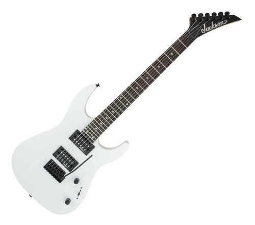 Guitarra Eléctrica Jackson Js Series Js12 Dinky De Álamo Snow White Brillante Con Diapasón De Amaranto - Imagen 3