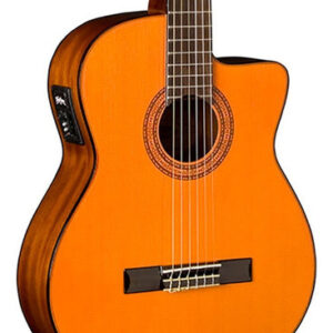 Guitarra Electroacústica Clásica Washburn C5ce Tapa Abeto Color Natural Orientación De La Mano Diestro