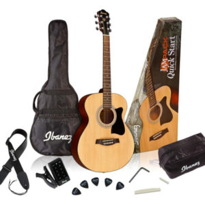 Ibanez Paquete De Guitarra Acústica De 6 Cuerdas, Derecha,. Color Natural