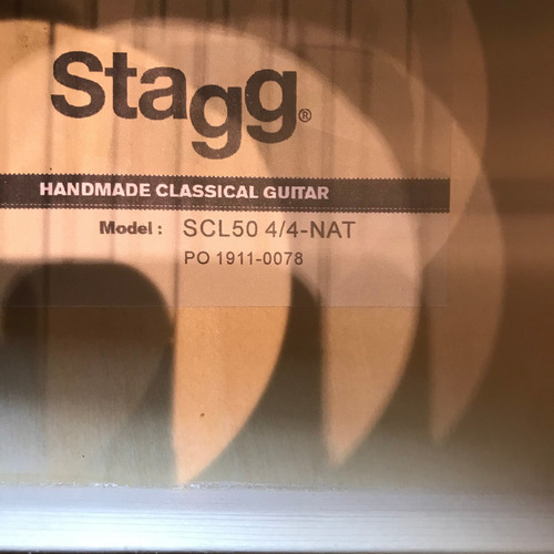 Guitarra Clásica Stagg Scl50 Para Diestros Natural Brillante - Imagen 6