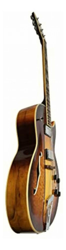 Iyv Guitarra Eléctrica De 6 Cuerdas Semi-hueca, Derecha - Imagen 3