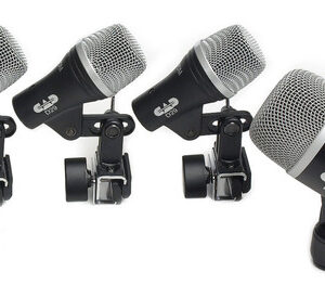 Cad Audio Stage4 - Paquete De Micrófono De Batería De 4 P. Color Negro
