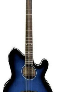 Guitarra Electroacústica Ibanez Talman Tcy10e Para Diestros Transparent Blue Sunburst High Gloss Brillante