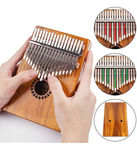 Kalimba Thumb Piano 17 Teclas, Mbira Portatil Piano S - Imagen 3