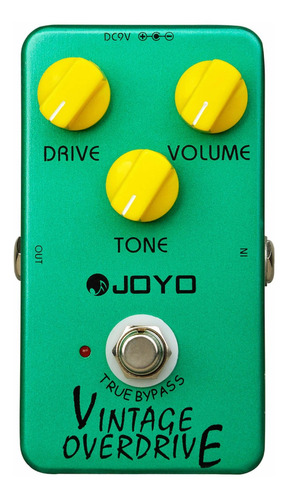 Pedal De Efecto Joyo Vintage Overdrive Jf-01 Verde