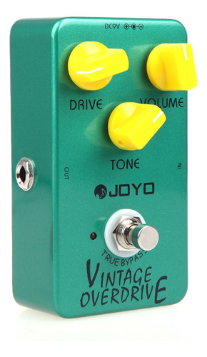 Pedal De Efecto Joyo Vintage Overdrive Jf-01 Verde - Imagen 3