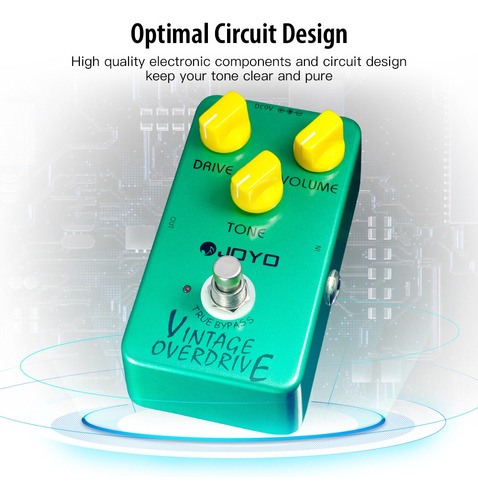 Pedal De Efecto Joyo Vintage Overdrive Jf-01 Verde - Imagen 10
