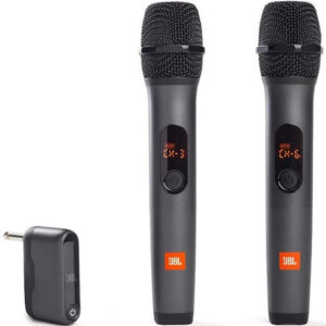 Jbl Sistema Inalámbrico 2  Micrófonos  Receptor Doble Canal Color Negro