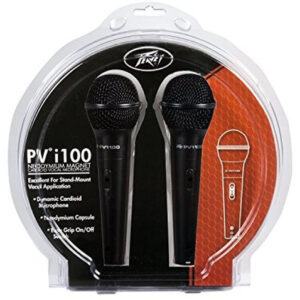 Peavey Pvi 100 - Pack De 2 Micrófonos Dinámicos Para Card