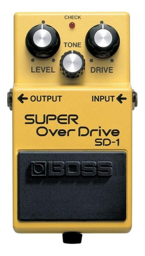 Pedal De Efecto Boss Super Overdrive Sd-1 Amarillo