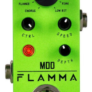 Pedal De Modulación 11 Modos Flamma Fc05 Mod Mini Color Verde Lima