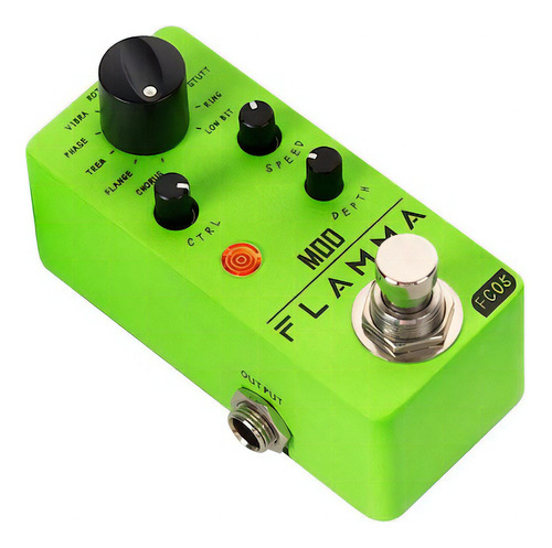 Pedal De Modulación 11 Modos Flamma Fc05 Mod Mini Color Verde Lima - Imagen 3