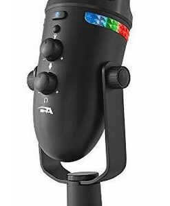 Cyber Acoustics Micrófono Usb Profesional Con Patrones De . Color Negro
