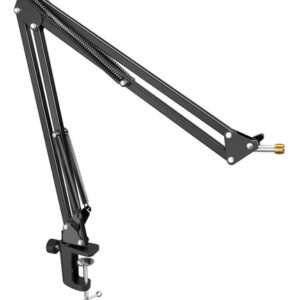 Fifine - Soporte De Brazo Para Micrófono, Soporte De Micr. Color Negro
