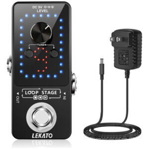 Lekato Pedal De Efecto De Pedal De Guitarra Con Función De. Color 9 Looper Negro