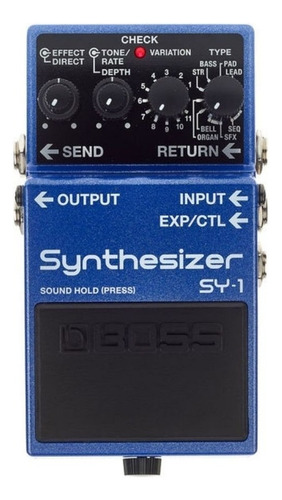 Pedal De Efecto Boss Synthesizer Sy-1 Azul - Imagen 4