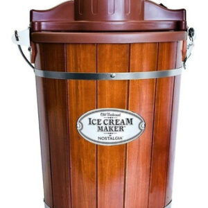 Máquina De Helados Nostalgia Icmp600wd Con Frecuencia De 60hz Capacidad De 6qt  Marrón 120v