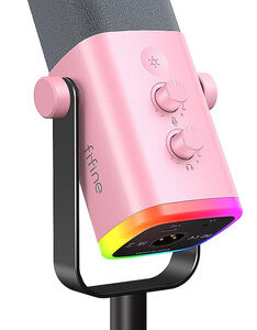 Fifine Microfono Dinamico Xlr/usb Para Grabacion De Podcasts