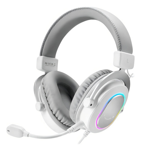 Auriculares Fifine Ampligame H6 7.1 Rgb Para Jugadores, Color Blanco - Imagen 3