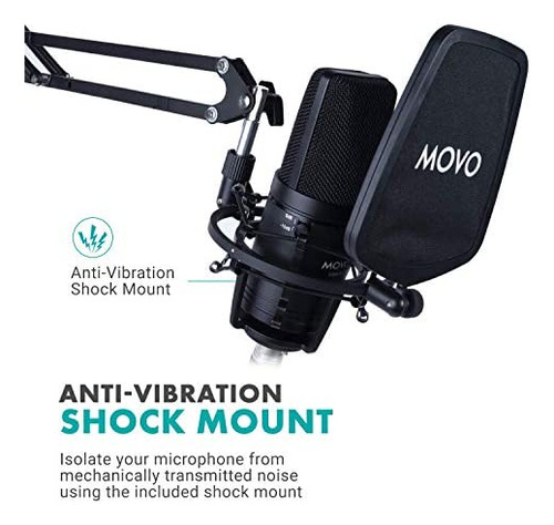 Movo Vsm-5 Micrófono De Condensador Cardioide De Estudio Xlr - Imagen 6