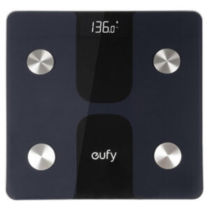Báscula Digital Eufy Smart Scale C1 Negra, Hasta 180 Kg