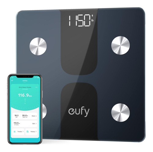 Báscula Digital Eufy Smart Scale C1 Negra, Hasta 180 Kg - Imagen 3