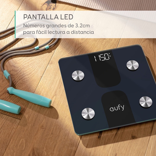 Báscula Digital Eufy Smart Scale C1 Negra, Hasta 180 Kg - Imagen 8