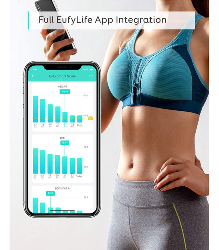 Báscula Digital Eufy Smart Scale C1 Negra, Hasta 180 Kg - Imagen 11