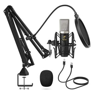 Micrófono De Condensador 192khz / 24bit, Tonor Usb Cardioide