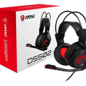 Audífonos Gaming (ds502) Con Micrófono, Sonido Envolvente. Color Negro/rojo