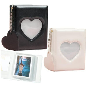 2 Pc Love Heart Photocard Holder Book, Betterjonny 3 Pulgada