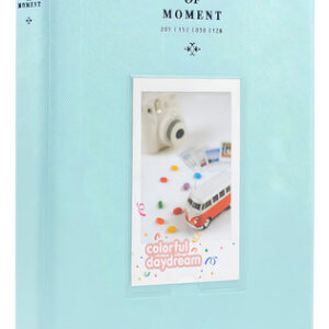 Album Para Fotos Instax Fujifilm: 128 Bolsillos Color Azul Hielo