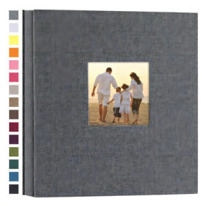 Potricher - Álbum De Fotos De Gran Capacidad, Para 600 Fot. Color Gris