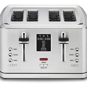 Cuisinart Cpt-740 - Tostadora Digital De 4 Rebanadas, Acero. Color Silver
